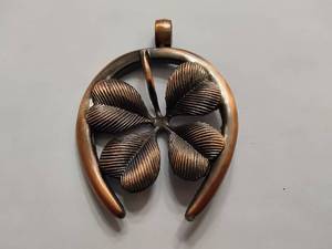 lot 60 image: Copper Four Leaf Clover Pendant