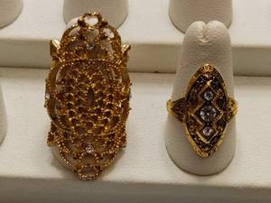 lot 57 image: Statement Rings