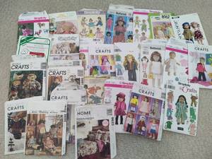 lot 190 image: Large Lot of Doll Clothing Patterns