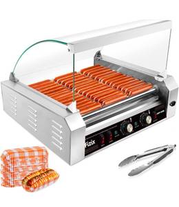 lot 101 image: Commercial 11 Roller Hot Dog Grill Non Stick $199.99 Retail - Brand New