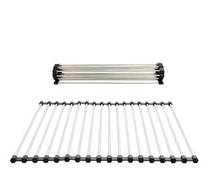 lot 111 image: Steel Sensation Over Sink Roll-Up Dish Drying Rack - Brand New