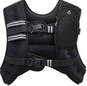 lot 120 image: Zelus Weighted Vest 20lbs with Reflective Stripe for Workouts $60.49 Retail - Brand New