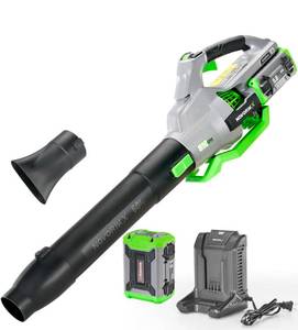 lot 133 image: Novorik 60V Lithium Ion Cordless Leaf Blower with Battery and Charger $299.99 Retail - Brand New