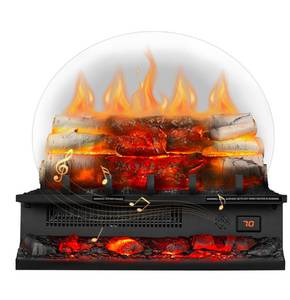 lot 141 image: Electric Log Fireplace Log Heater 20 $139.99 Retail - Brand New
