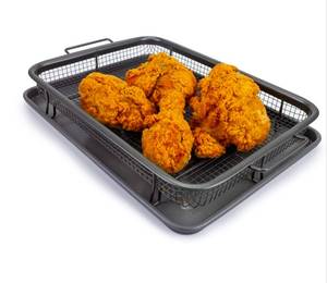 lot 200 image: Eazy Mealz Crisping Basket Air Fryer Crisper $39.99 Retail - Brand New