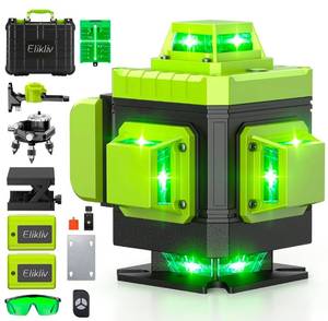 lot 205 image: Laser Level Self Leveling Green Cross Line Dual Beam Laser $99.99 Retail - Brand New