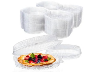 lot 208 image: 100pc 9 Disposable Pie Shaped Containers $53.99 Retail - Brand New
