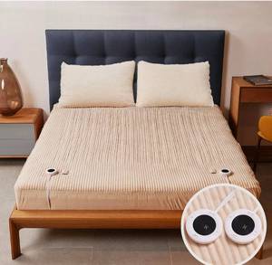 lot 216 image: Heated Mattress Pad King Size Dual Control $72.99 Retail - Brand New
