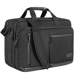 lot 222 image: Laptop Briefcase for 17.3 Water Repellent & Expandable with Strap $33.99 Retail - Brand New