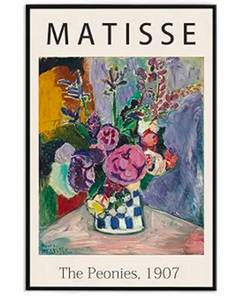 lot 233 image: Framed Canvas Print of 1907 Famous Painting by Matisse The Peonies 12 x 16 - Brand New