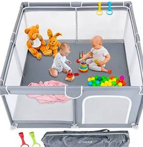 lot 243 image: 50 x 50 Baby Play Pen $39.99 Retail - Brand New