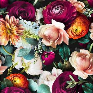 lot 274 image: Peel and Stick Floral wallpaper Rose Daisy Removable 17.7 x 9.8 - Brand New