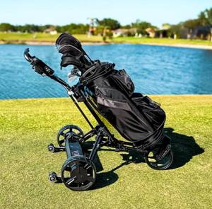 lot 279 image: Alphard Golf Caddy Black and Grey - Brand New