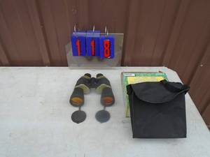 lot 118 image: Set of hunters professional binoculars. New in box. As shown.