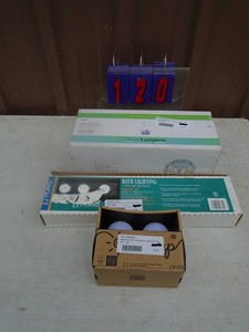 lot 120 image: Assortment of new 3 lighting fixtures. As shown.