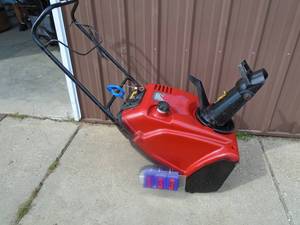 lot 133 image: Powersmart 22 snow thrower. Tested & runs. As shown.