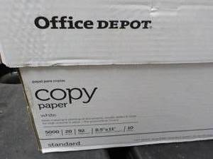 lot 20 image: Office Depot 5000 Sheets 8.5 x 11 ...