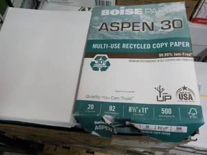 lot 23 image: Aspen 30 Boise White 5000 Sheets 8....