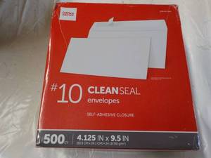 lot 31 image: Office Depot 500 ct #10 Clean Seal ...