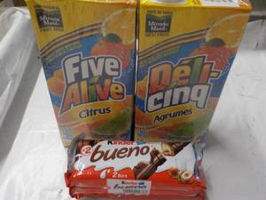 lot 71 image: Five Alive Citrus and Bueno Bars...