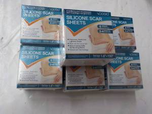 lot 73 image: 7 Boxes Silicone Scar Sheets...