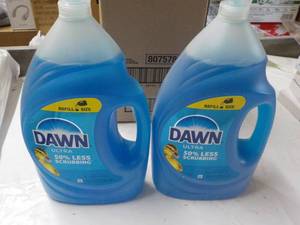 lot 113 image: 2 Jugs Dawn 56 oz Ultra Refills...