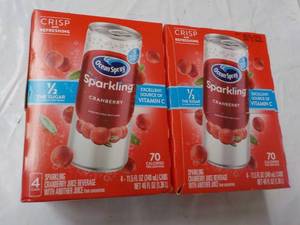 lot 115 image: 2 Crisp 4 packs Ocean Spray Cranber...