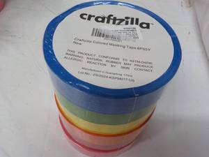lot 123 image: 6 Rolls Craftzilla Tape...