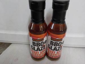lot 172 image: 2 Kosmoso BBQ Glaze 16 ox bottles...