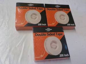 lot 179 image: 3 Aorrsi 200 Inch Double Sided Tape...