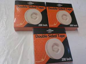 lot 180 image: 3 Aorrsi 200 Inch Double Sided Tape...