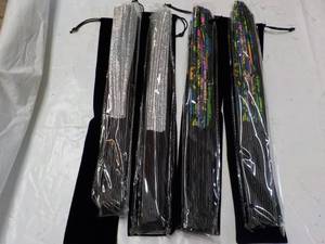 lot 224 image: 4 Decorative Fans...