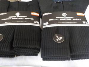 lot 247 image: 12 pair Wear Prook Athletic Black S...