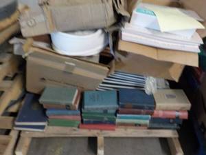 lot 253 image: Pallet Lot including Leather Bound ...