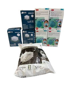 lot 98 image: Lot of NEW Mixed Brand Disposable Particulate Respirators and Surgical Mask (Makrite, 3M)