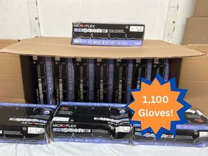 lot 36 image: MSRP $350 11 Boxes NEW Premium MICROFLEX LifeStar EC Double-Layer High Risk EMS Police Nitrile&nbspExam Gloves 1,100 Size LXL Gloves Long cuff -tested in real-world overdose simulations, these Microflex&nbspgloves ensure advanced protection