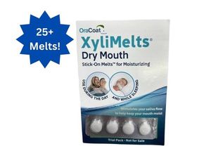 lot 55 image: Lot of 25 Packages NEW OraCoat XyliMelts Dry Mouth Stick-On Melts for Moisturizing