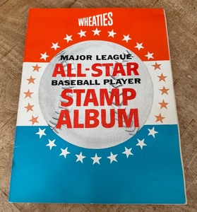 lot 16 image: Wheaties All-Star Baseball Player Stamp Album - Complete With All Stamps - Hank Aaron, Killebrew, Willie Mays, Yaz, Roberto Clement, and More