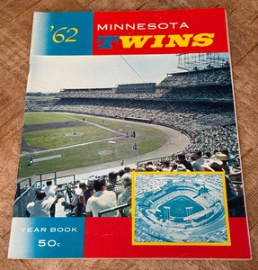 lot 29 image: 1962 Minnesota Twins Yearbook Vintage Baseball