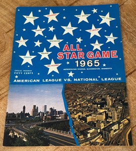 lot 18 image: 1965 MLB All-Star Game at Metropolitan Stadium - Vintage Minnesota Twins Baseball