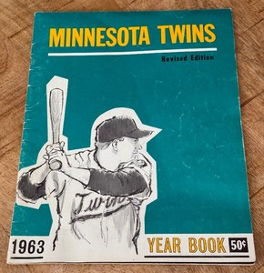 lot 30 image: 1963 Minnesota Twins Baseball Vintage Yearbook