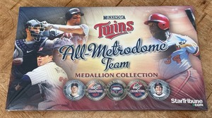 lot 31 image: Minnesota Twins All-Metrodome Team Medallion Collection - NewSealed
