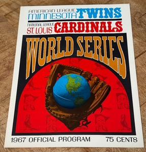 lot 19 image: 1967 World Series Official Program Minnesota Twins vs. St. Louis Cardinals Baseball