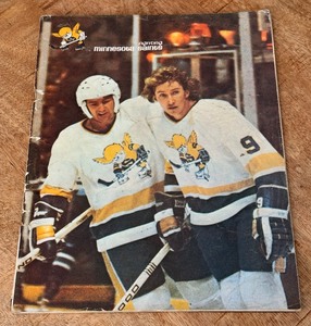 lot 56 image: Minnesota Fighting Saints 1975 Vintage Hockey Program