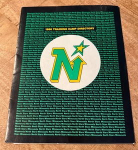 lot 132 image: Minnesota North Stars 1986 Training Camp Directory with 15 Autographs