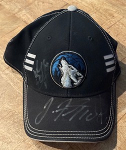 lot 139 image: Minnesota Timberwolves Signed Hat - 2 Autographs