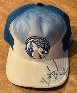 lot 141 image: Minnesota Timberwolves Signed Hat - 1 Autograph