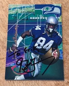 lot 109 image: Joey Galloway Signed Football Card