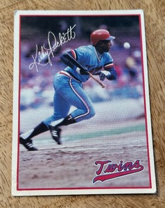 lot 118 image: Kirby Puckett RC 1985 7 Eleven #1 Rookie Vintage Minnesota Twins Baseball Card