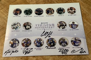 lot 124 image: Adam Thielen, Stefon Diggs and More Minnesota Vikings Players Signed 2016 Winterfest